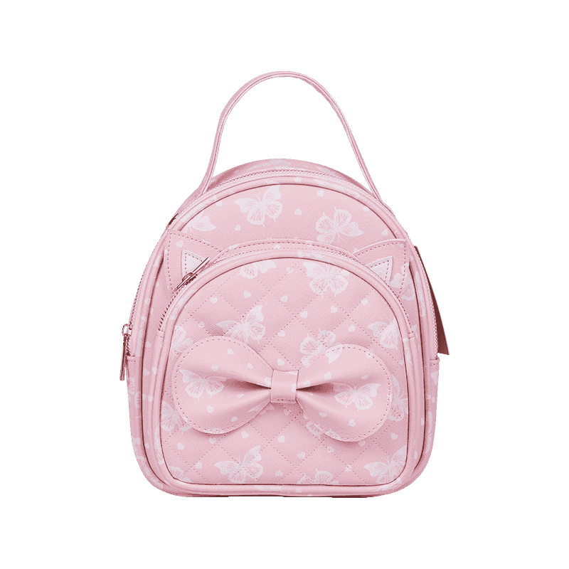 Children's Bow PU Leather Backpack