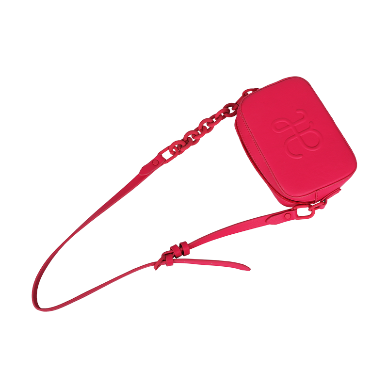 Fuchsia Square Crossbody Bag