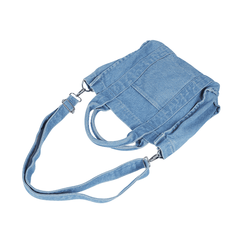 Blue Denim Crossbody and Handheld Bag