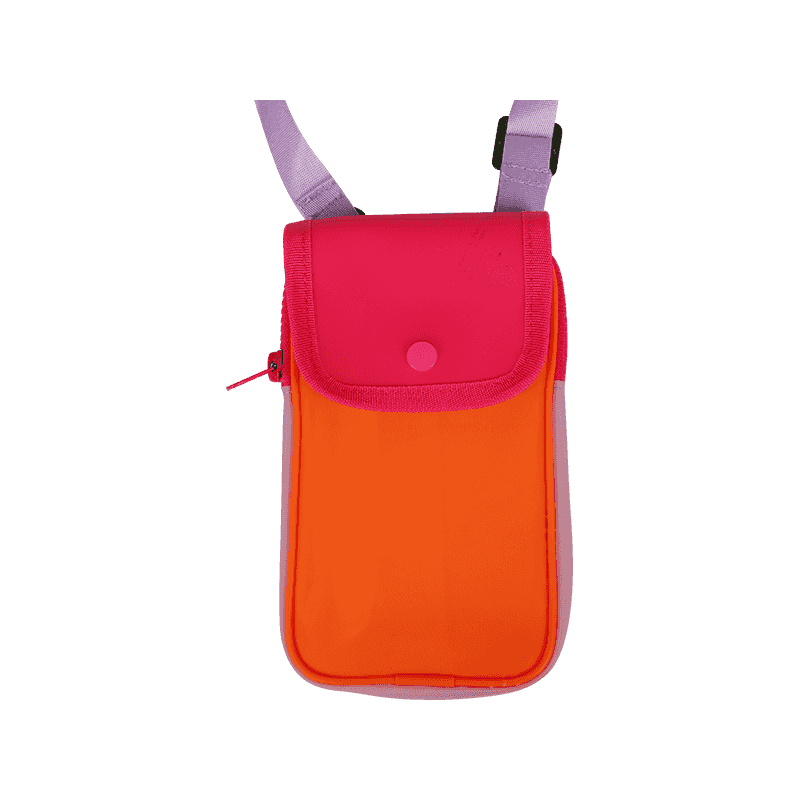 Orange Jelly Vertical Crossbody Bag