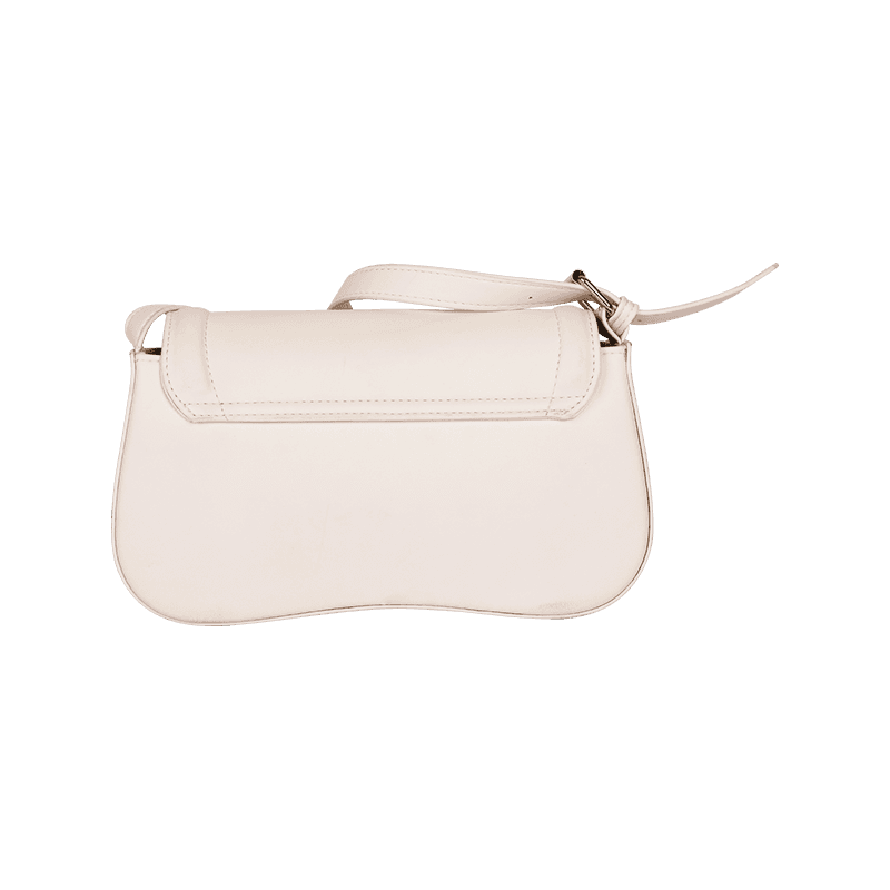 White PU Leather Crossbody Bag