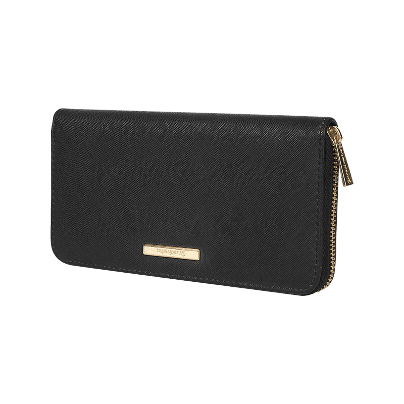 PU Leather Zipper Large Capacity Long Wallet