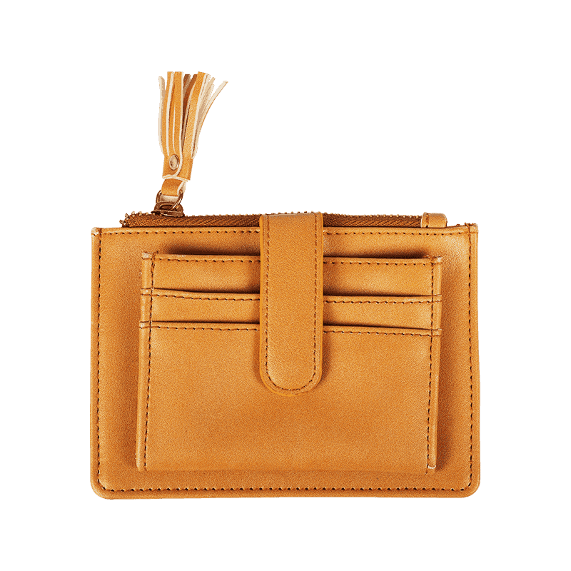 Brown Portable Card Holder