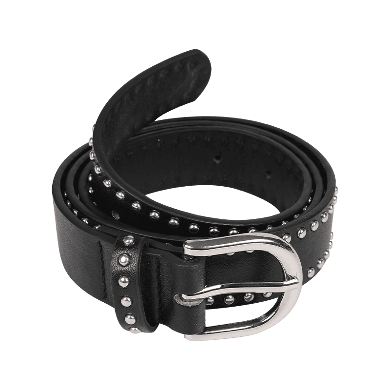 Black Metal Stud Belt