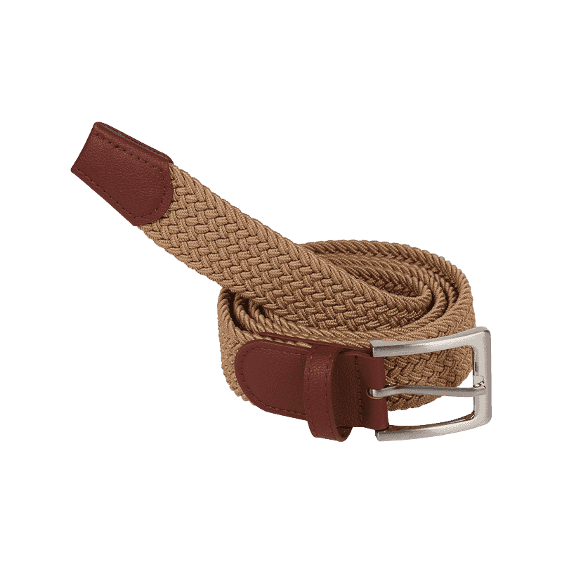 Brown Woven Casual Belt