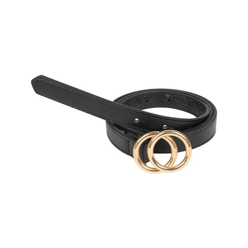 PU Leather Smooth Buckle Belt